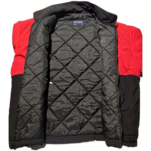 VTG Swingster Snap-On Racing Jacket Mechanic Track XL Quilted Full Zip Red Black - Picture 4 of 14